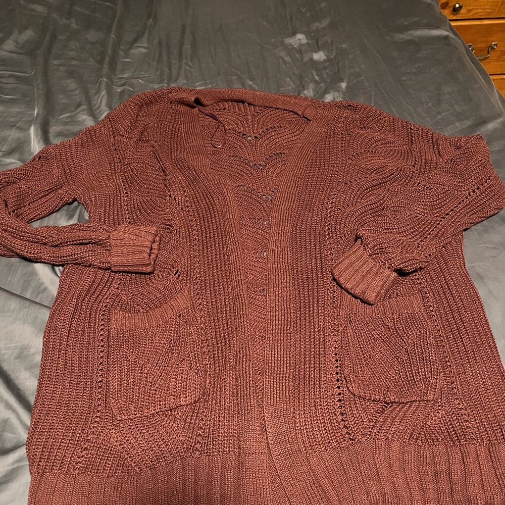 Cozy Burgandy knit  Sweater